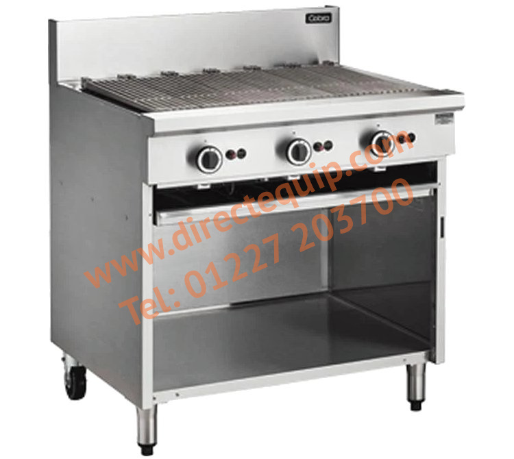 Blue Seal 900mm Gas Barbecue Grill on Open Cabinet Base CB9