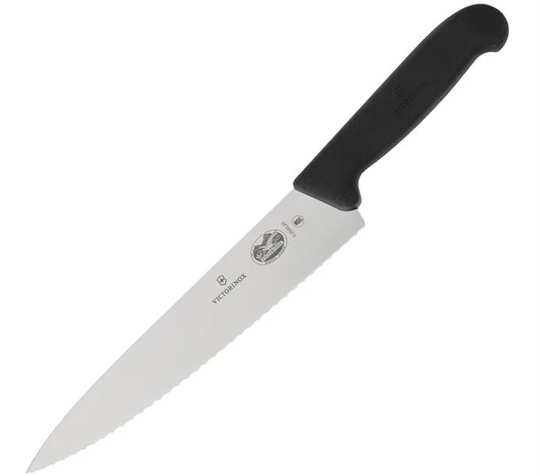 Victorinox Fibrox Serrated Carving Knife 22.2cm (CC266)