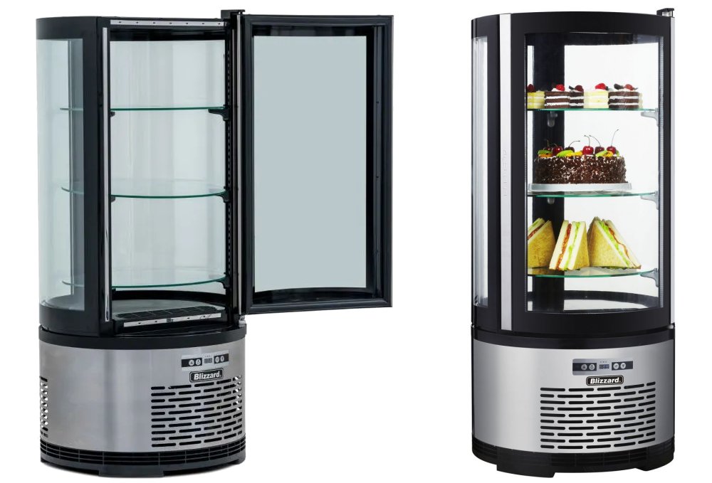 Blizzard CD100R Round Case Cake Display