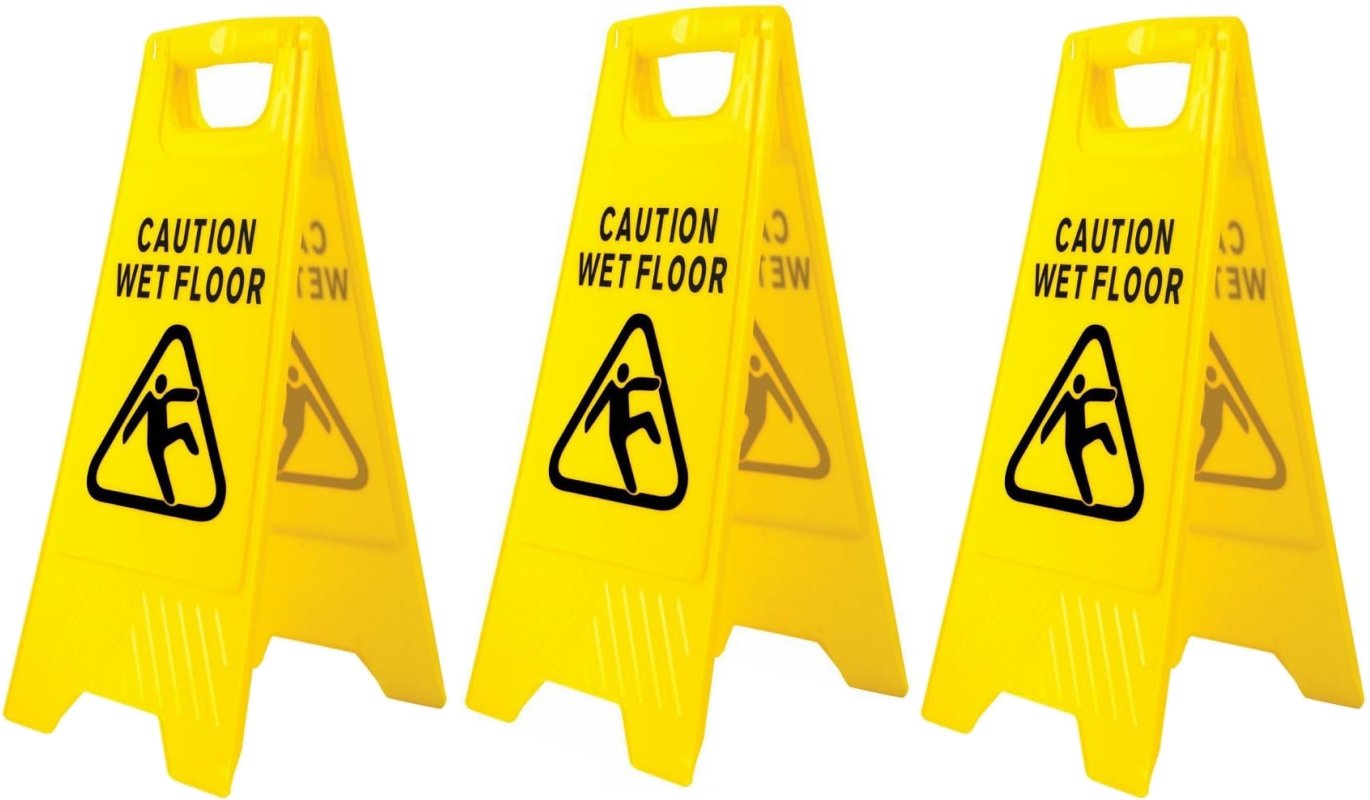 Wet Floor Signs Pack of 3