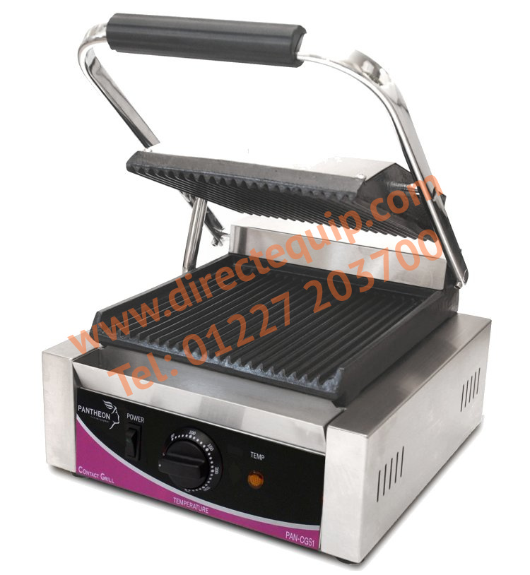Pantheon CGS1R Ribbed Contact Grill W290mm