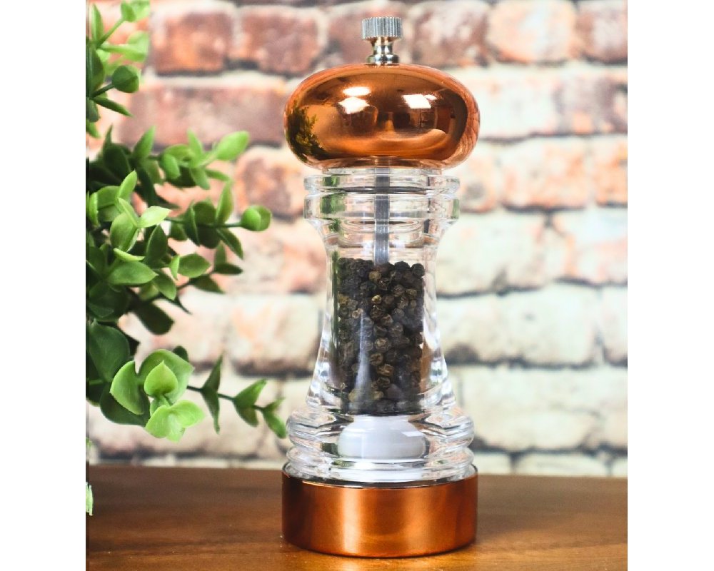 Classic Copper & Acrylic Pepper Mill