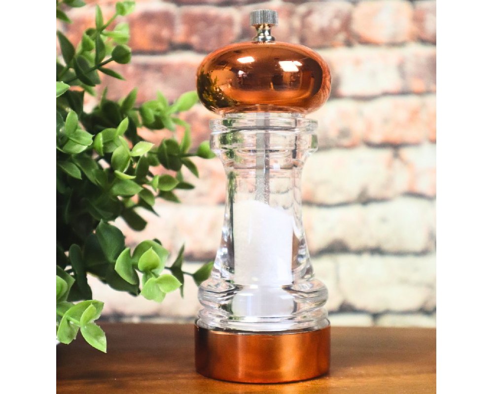 Classic Copper & Acrylic Salt Mill