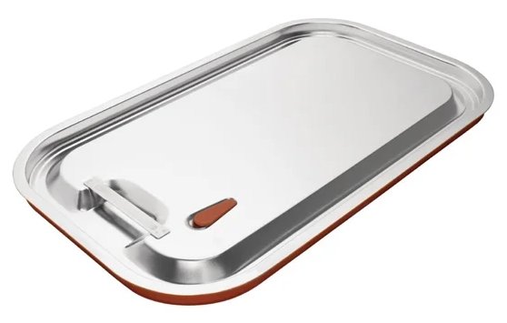 Vogue Stainless Steel & Silicone Sealable 1/1 Gastronorm Lid