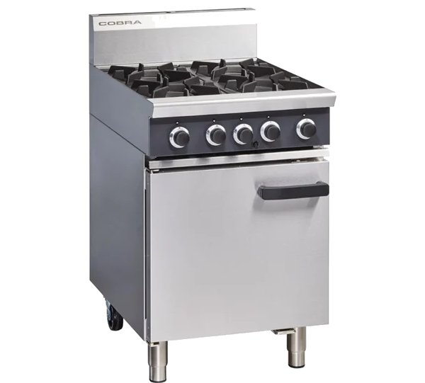 Blue Seal CR6D 4 Burner Gas Range Static Oven W600mm