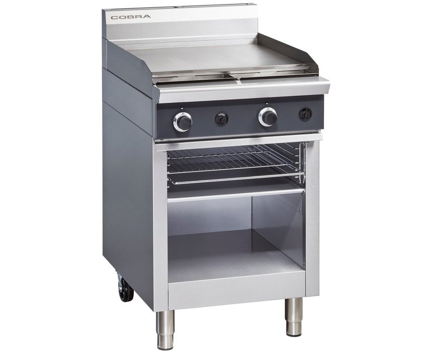 Blue Seal Gas Griddle Toaster on Open Cabinet Base CT6