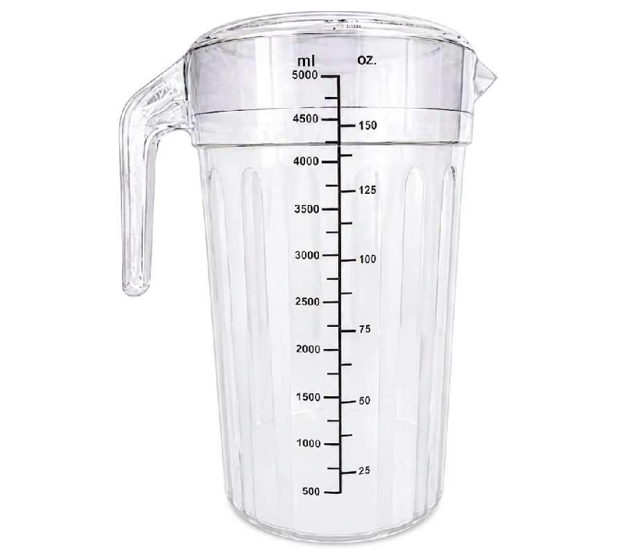 Sunnex 5Ltr Water Pitcher/Measuring Jug & Lid