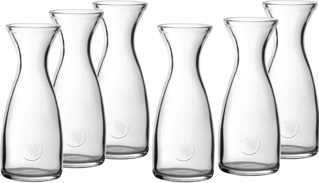 Utopia Glass Carafes 1Ltr (6 Pack)