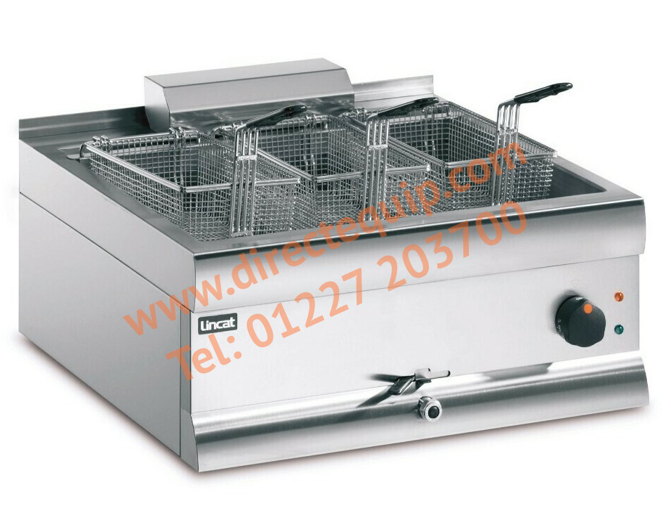 Lincat DF66/ST Single Tank, 3 Basket Table Top Electric Fryer 20Ltr 6kW