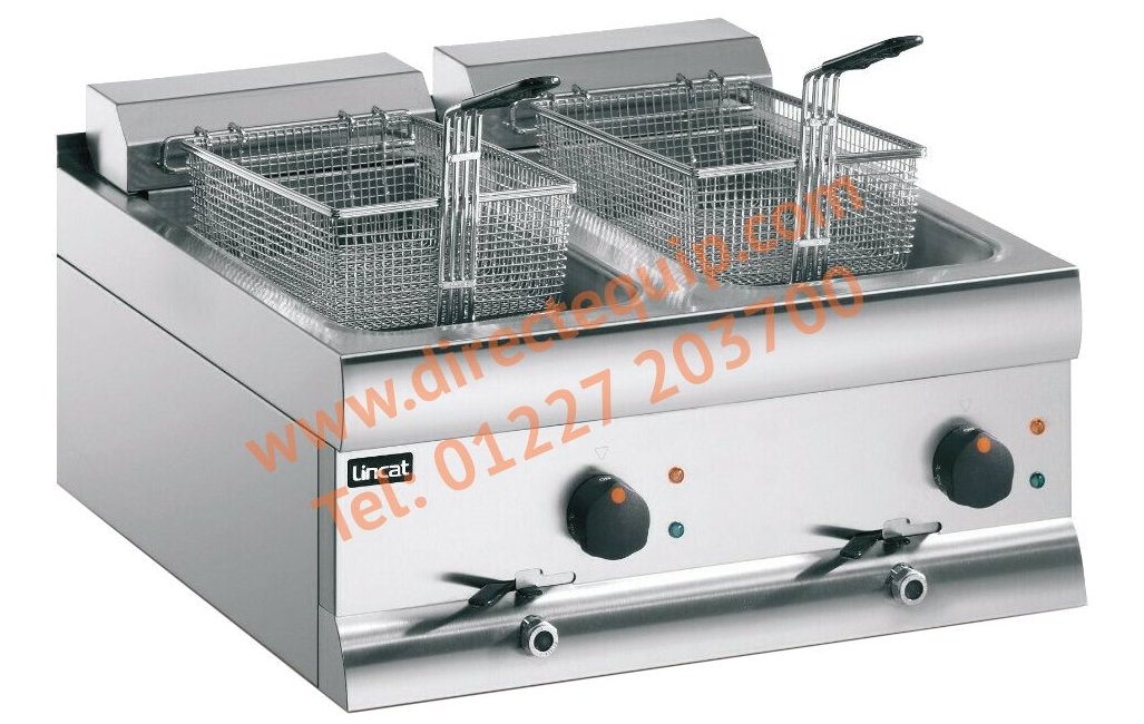 Lincat 2 x 9Ltr Twin Tank Table Top Fryers (in 2 x 3, 6 or 9kW) DF66, DF612, DF618