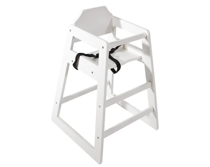 Bolero Wooden Highchair Antique White