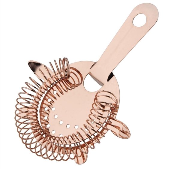 Olympia Hawthorne Strainer 4 Prong Copper