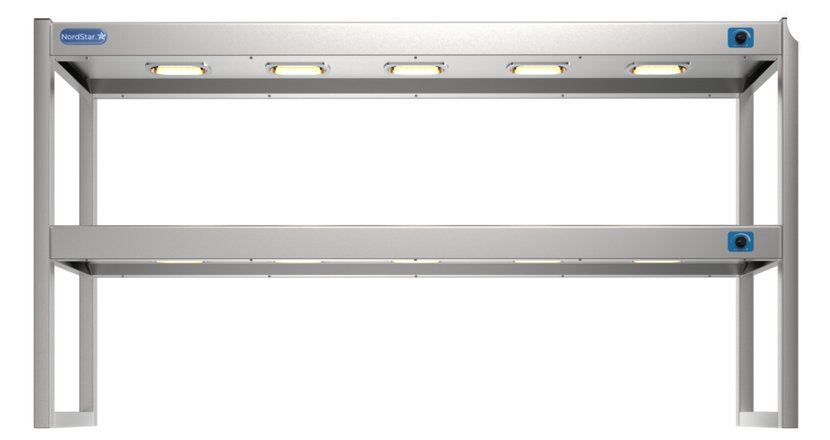 NordStar DTG1500 Double Tier Heated Gantry with Dimmer W1500mm