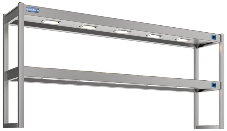 NordStar DTG1800 Double Tier Heated Gantry with Dimmer W1800mm
