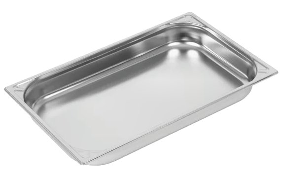 Vogue Heavy Duty Stainless Steel 1/1 Gastronorm Pan Depth 65mm