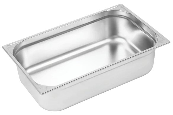 Vogue Heavy Duty Stainless Steel 1/1 Gastronorm Pan Depth 150mm