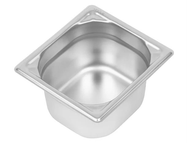 Vogue Heavy Duty Stainless Steel 1/6 Gastronorm Pan Depth 100mm