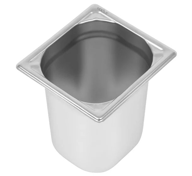 Vogue Heavy Duty Stainless Steel 1/6 Gastronorm Pan Depth 200mm