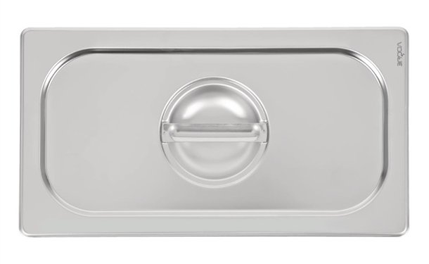 Vogue Heavy Duty Stainless Steel 1/3 Gastronorm Pan Lid