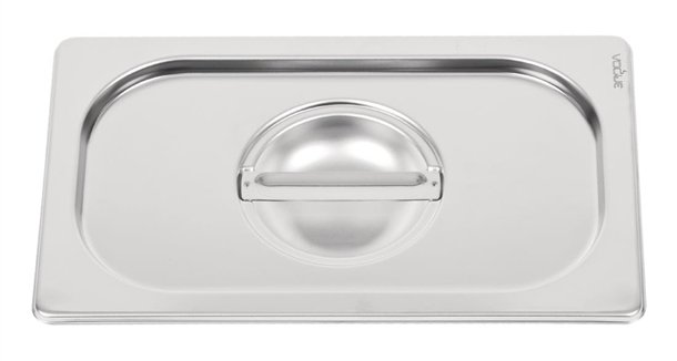Vogue Heavy Duty Stainless Steel 1/4 Gastronorm Pan Lid