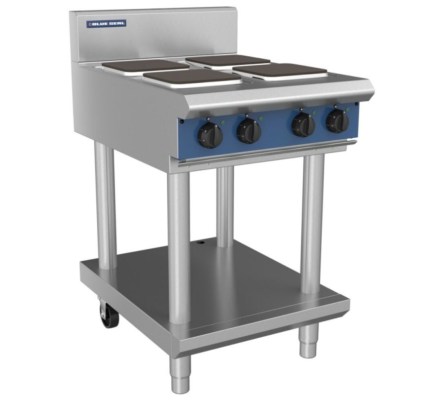 Blue Seal E514S-LS 4 Plate Electric Hob on Leg Stand W600mm 10.4kW