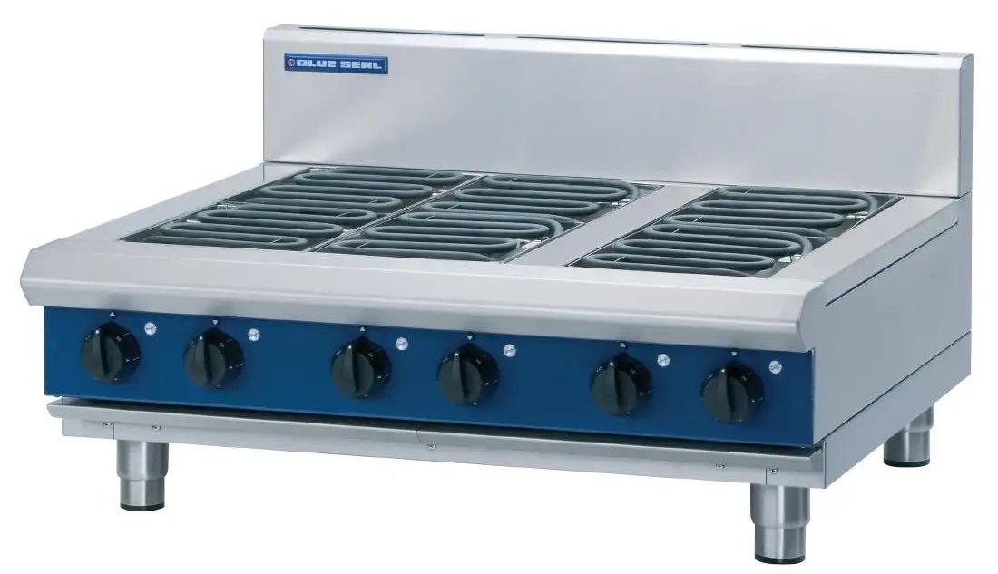 Blue Seal E516D-B 6 Element Electric Hob Bench Model W900mm 14.4kW