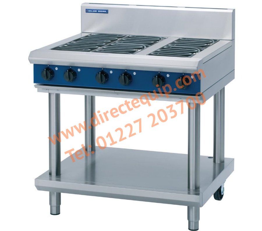 Blue Seal E516D-LS 6 Element Electric Hob on Leg Stand W900mm 14.4kW
