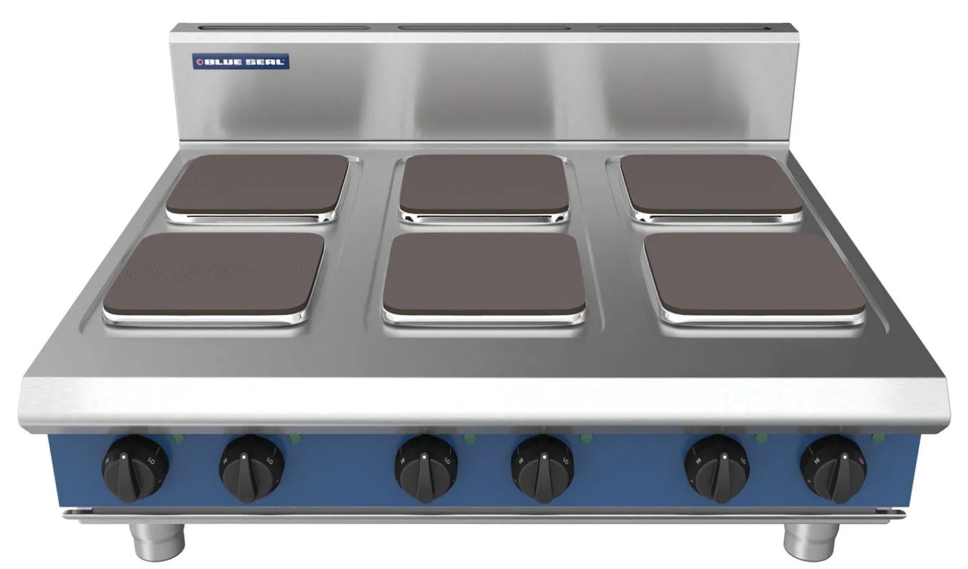 Blue Seal E516S-B 6 Plate Electric Hob Bench Model W900mm 15.6kW
