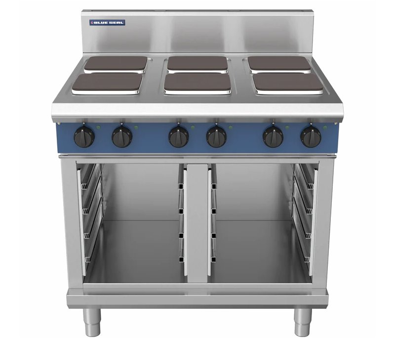 Blue Seal E516S-CB 6 Plate Electric Hob on Cabinet Base W900mm 15.6kW
