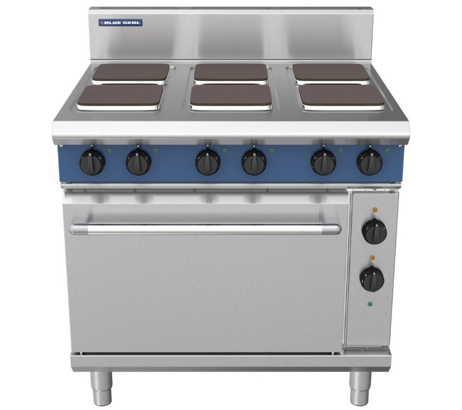 Blue Seal E56S 6 Plate Electric Range Convection Oven W900mm