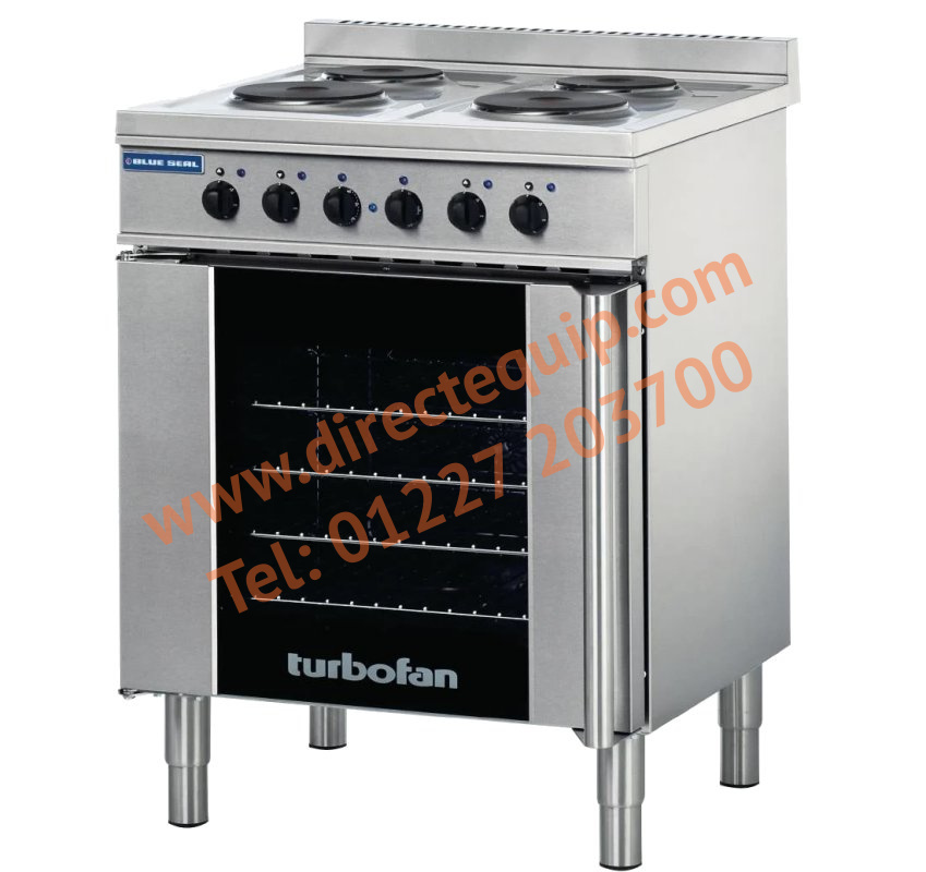 Blue Seal E931M Convection Oven & Cooktop Cap: 4 x 1/1GN