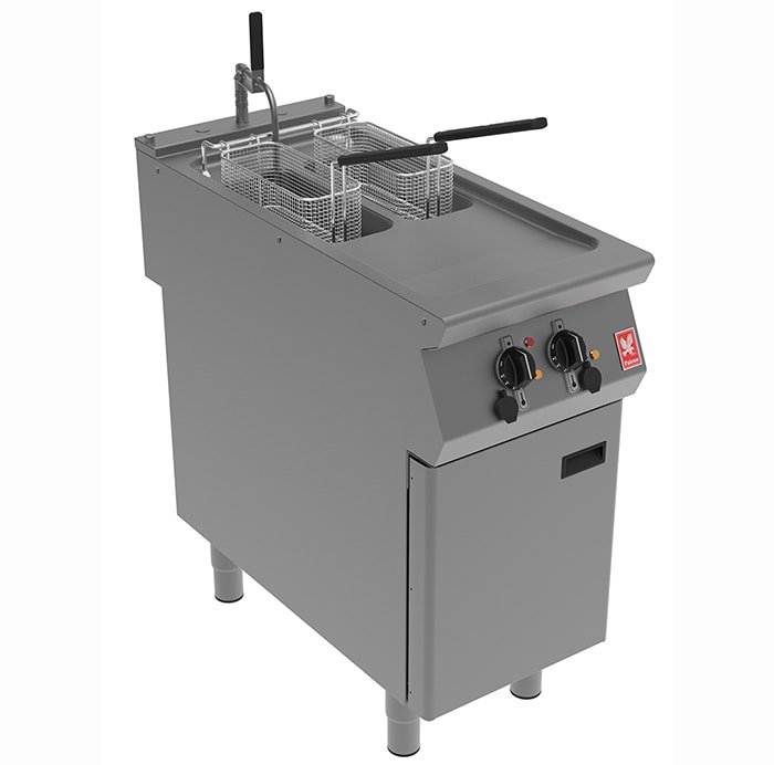 F900 Twin Tank Fryer with Filtration 2 x 7.5Ltr Falcon E9342F