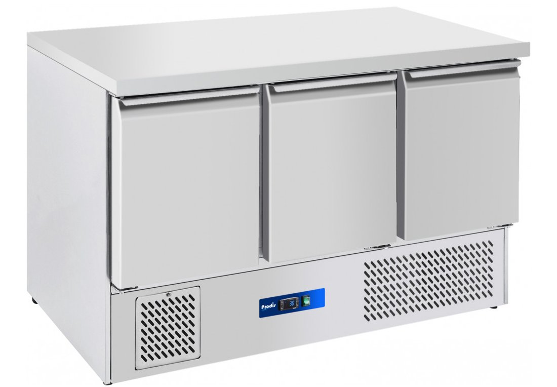 Prodis 3 Door Saladette Counter W1365mm EC-3SS