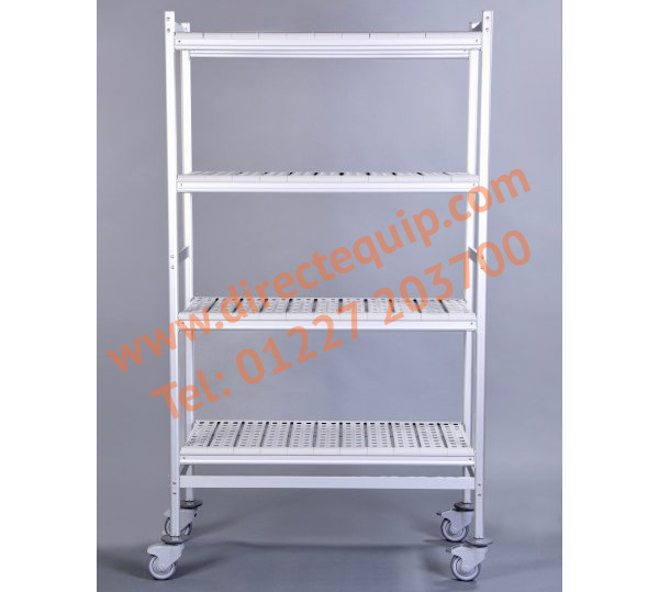 Aluminium/Polymer Mat Shelving 4 Tier