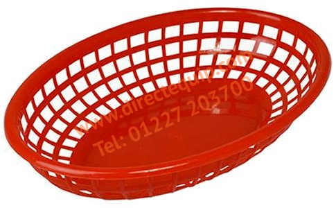 Red Fast Food Baskets Pack of 6