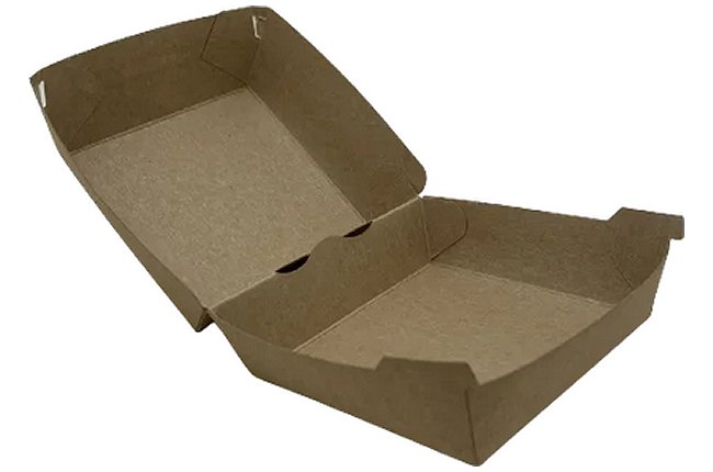 Kraft Paper Burger Boxes in 2 Sizes