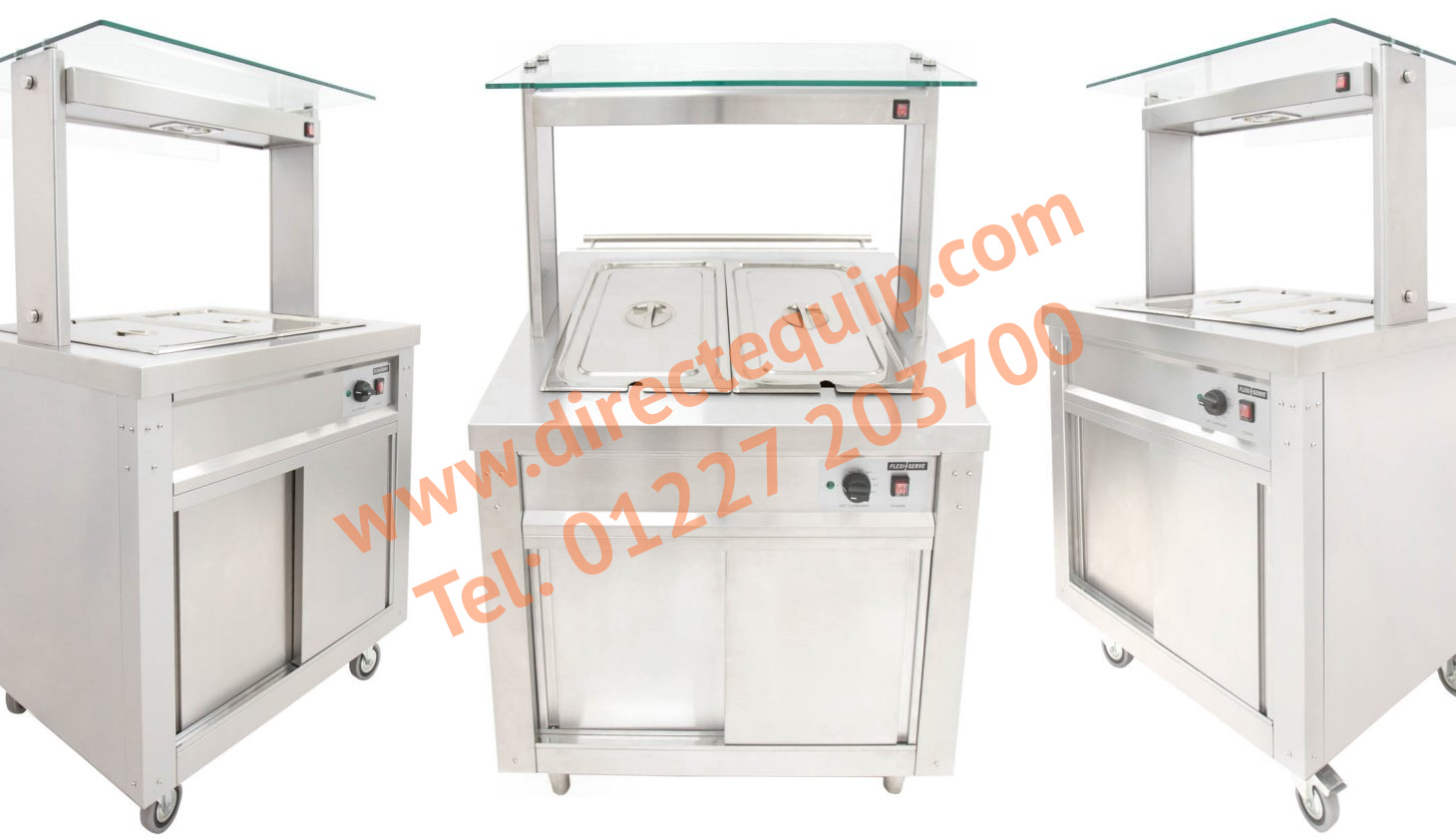 Parry Flexi-Serve Hot Cupboard with Wet Well Bain Marie Top FS-HBW2