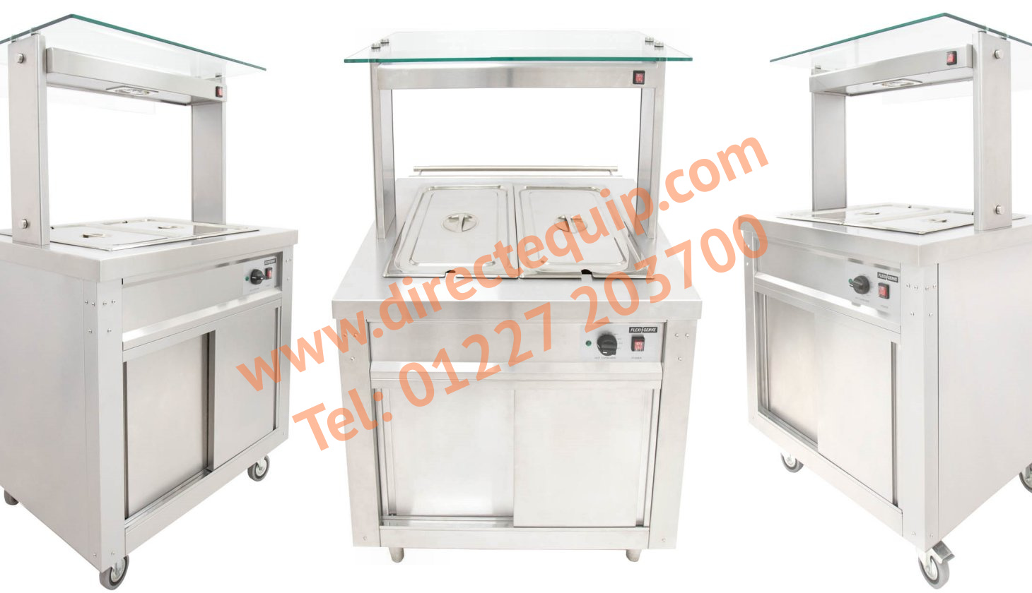 Parry FS-HBW2 Flexi-Serve Hot Cupboard with Wet Well Bain Marie Top