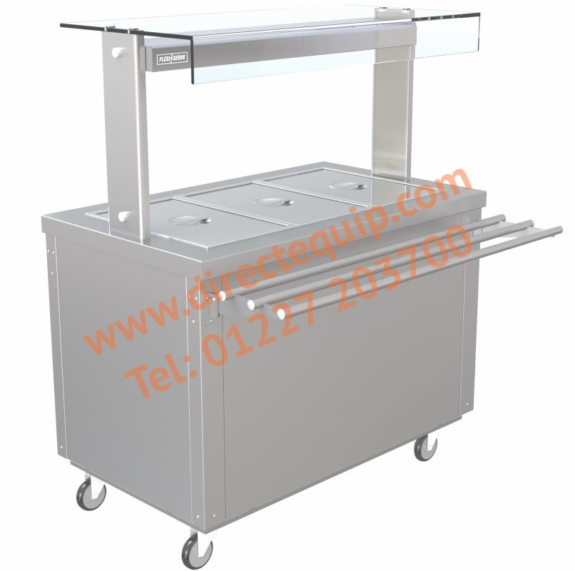 Parry Flexi-Serve Hot Cupboard with Wet Well Bain Marie Top FS-HBW3