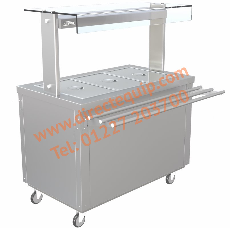 Parry FS-HBW3 Flexi-Serve Hot Cupboard with Wet Well Bain Marie Top