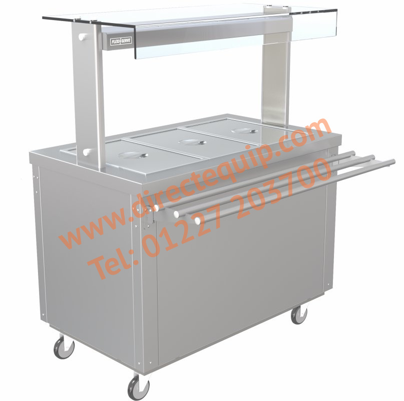 Parry Flexi-Serve Hot Cupboard with Wet Well Bain Marie Top FS-HBW4
