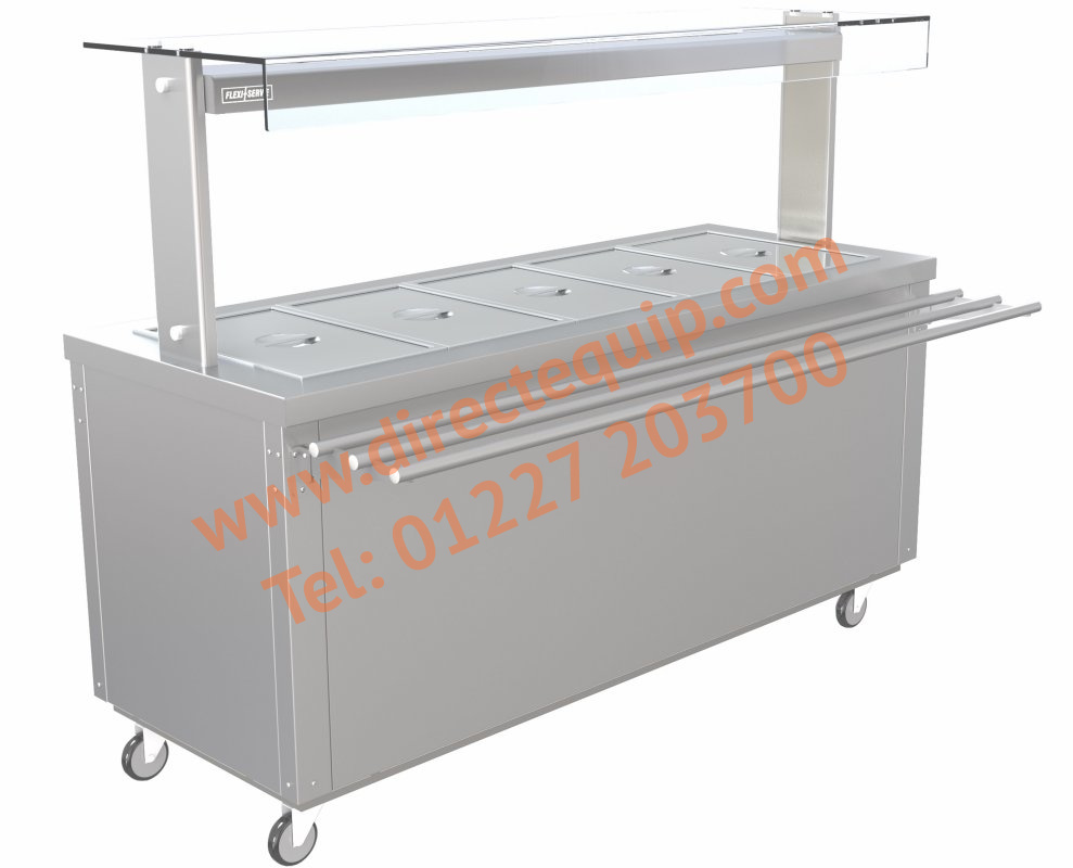Parry Flexi-Serve Hot Cupboard with Wet Well Bain Marie Top FS-HBW5