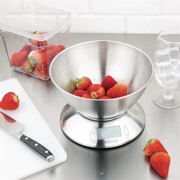 Vogue Bowl Digital Kitchen Scales 5kg