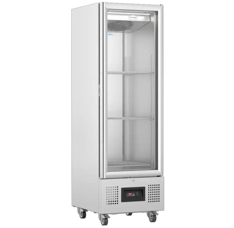 Foster Slimline Glass Door Fridge 400Ltr FSL400G