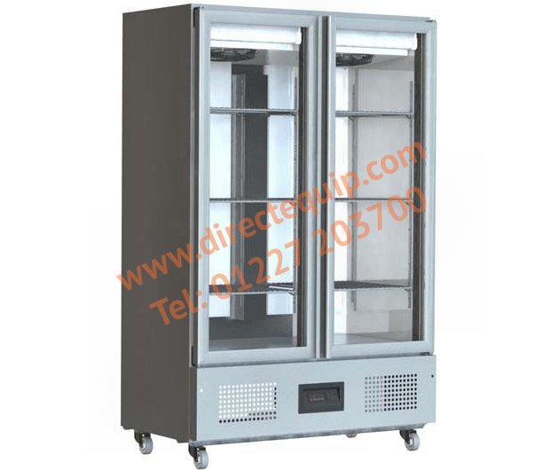 Foster FSL800G Slimline Glass Door Refrigerated Cabinet 800Ltr