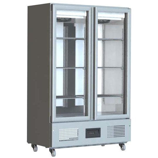 Foster FSL800G Slimline Glass Door Fridge 800Ltr