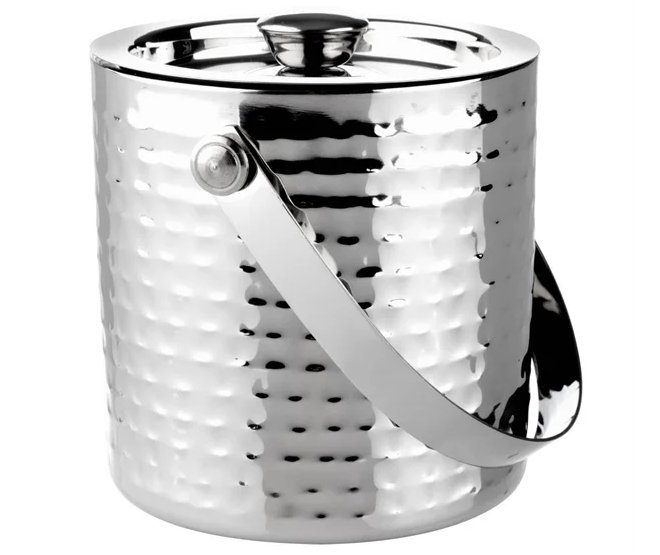 Olympia Hammered Double Wall Ice Bucket 1.55Ltr