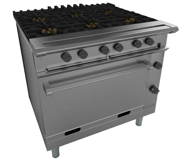 Chieftain 6 Burner Gas Oven Range Falcon G1066X