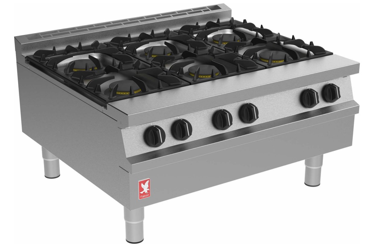 Falcon Dominator G3121 6 Burner Gas Boiling Top W900mm