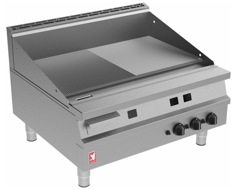 Dominator Half Ribbed Gas Griddle W900mm Falcon G3941R